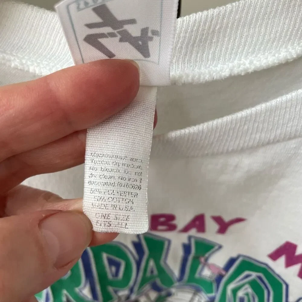 Vintage 90s 98 LA T Crystal Bay MDA Waterpalooza Cropped Tshirt OS S M L - Picture 6 of 8